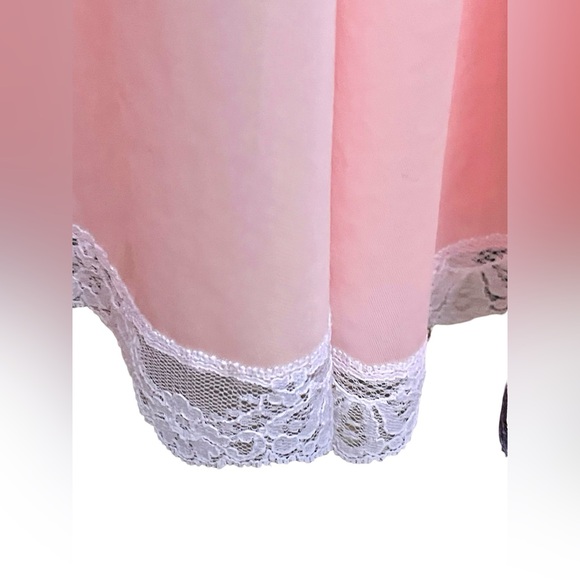 VTG Claire Sandra Lucie Ann Beverly Hills Medium Lingerie Negligée Peignoir Pink - Picture 9 of 15